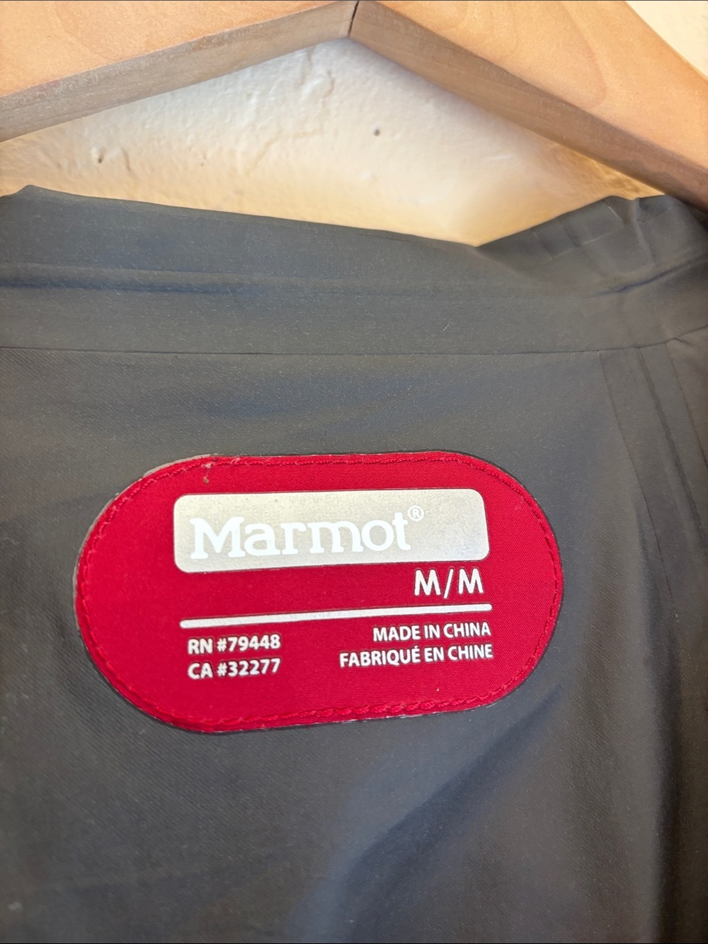 Marmot Rain Jacket Zip Up Red Medium - Picture 5 of 6